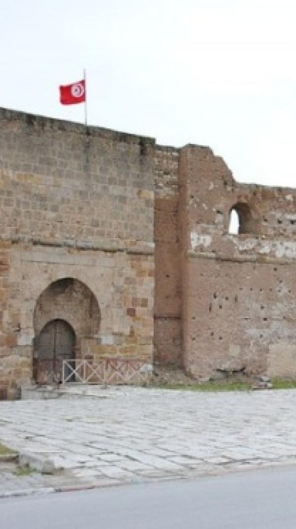 Recent picture of the facade of Karraka Fort in La Goulette, Tunis
