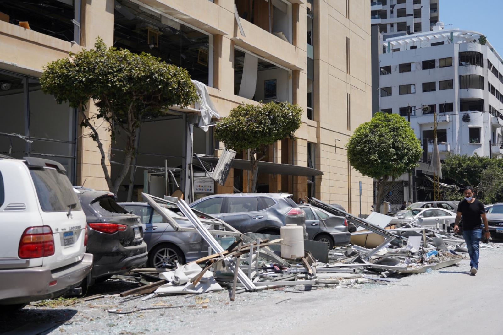 Homes and property were destroyed and several areas in Beirut was devastated, Lebanon, International Committee of the Red Cross, 4 August 2020