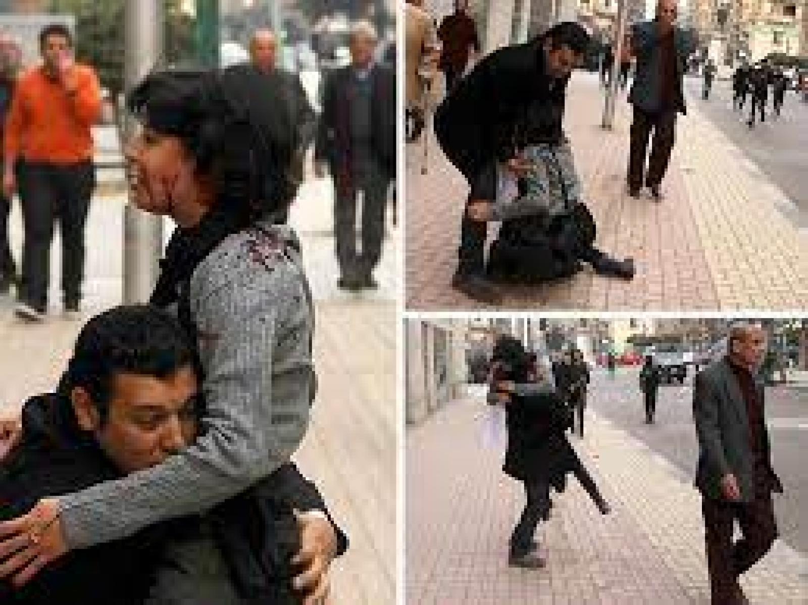 Shaima al-Sabbagh: Heartbreaking picture shows moments of panic after leading Egyptian female protester dies after being 'shot by police'