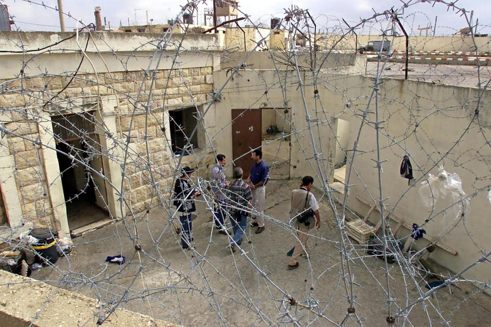 View of the courtyard of the Khiam prison on 24 May 2000, Middle East Eye, 2019.